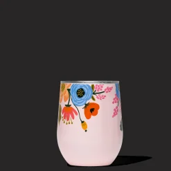 Clearance CORKCICLE Rifle Paper Co. Stemless Blush Lively Floral